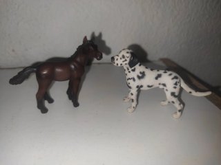 10 ANIMALES GRANJA PVC SCHLEICH + PERRITO REGALO