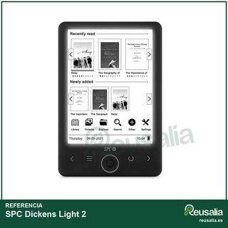 SPC Dickens Light 2 ebook 6" 8GB luz giratoria