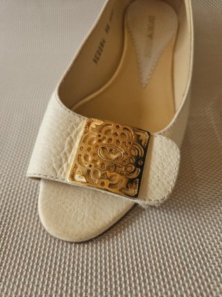 Decolte' Emporio Armani Oro/Bianco Tg 36.5