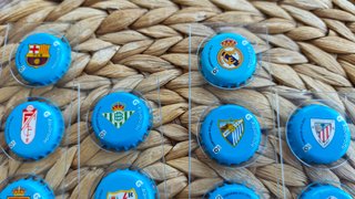 Lote 20 Chapas Fútbol Aquarade Temporada 2012-2013
