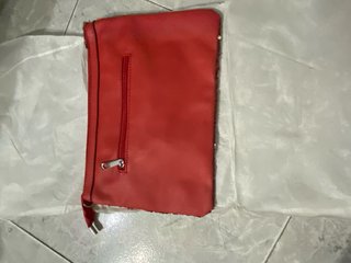Bolso de fiesta lentejuelas rojo y plateado