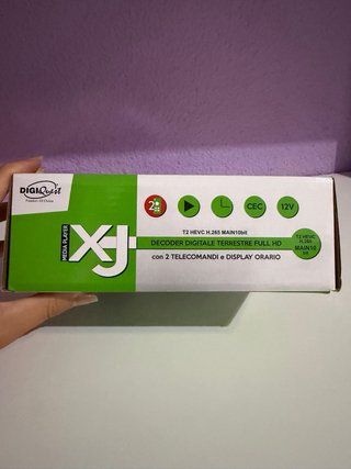 Decodificador DigiQuest T2 con 2 mandos
