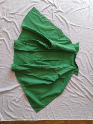 Camisa verde de manga larga