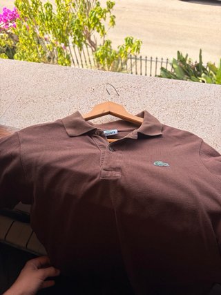 Camisa Polo Lacoste Marrón