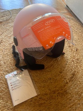 Casco Moto Rosa Vinz Talla M