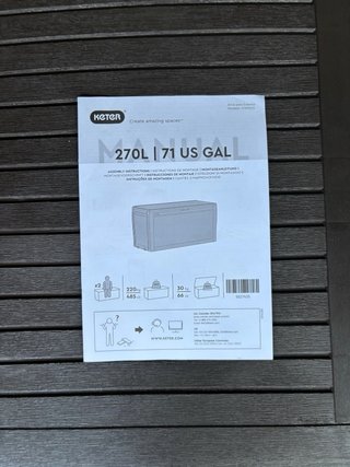 Arcón exterior Keter Comfy 270L