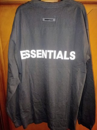 Camiseta Essentials Manga Larga Gris