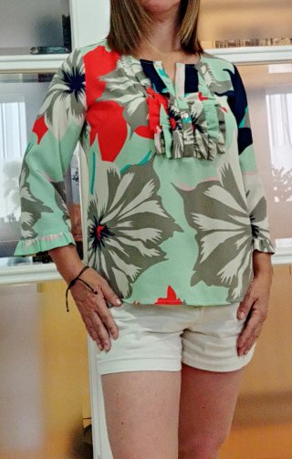 Blusa floral Lanidor S 36
