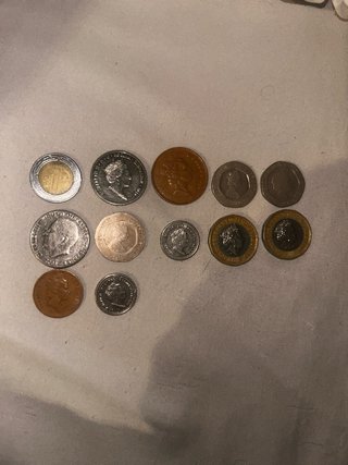 Monedas de Gibraltar/Reino unido/EE.UU
