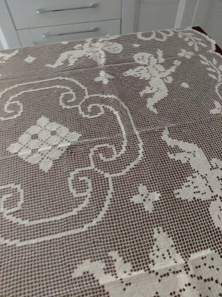 Tappeto rete pescatore 190x140 cm beige