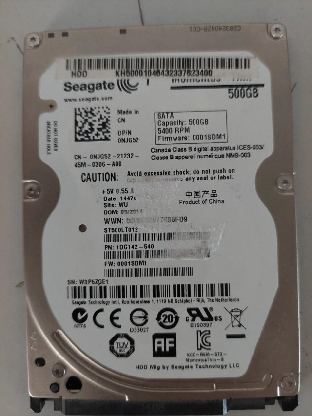 Lotes de 4 Discos Duros Internos HDD 2.5