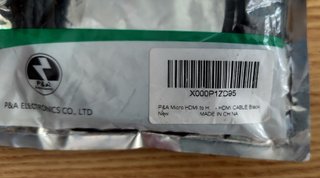 Cable microHDMI - HDMI