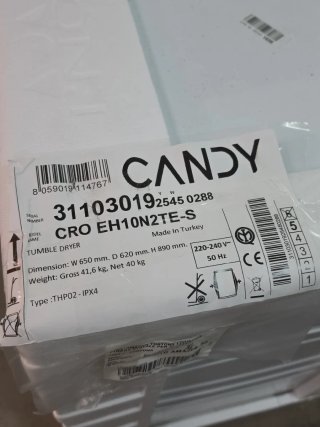 Secadora Candy Smart Pro Inverter CRO EH10N2TE-S