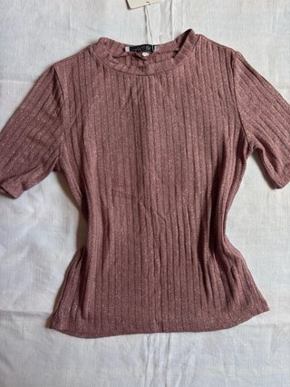 T-shirt Donna Candida rosa antico Taglia unica (S)