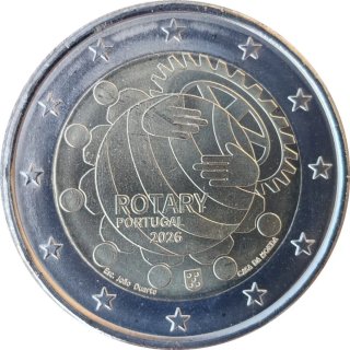 Moneda 2€ Portugal 2026 Rotary