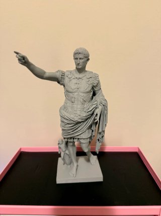 Figura 3D Augusto Emperador Romano