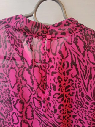Blusa gasa estampado animal print