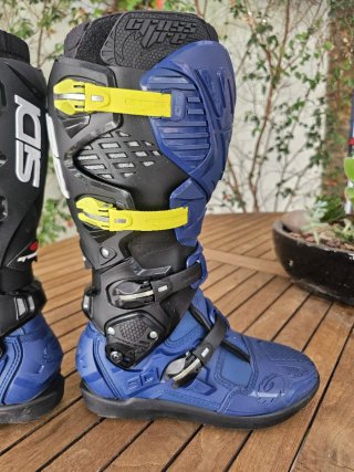 Botas Sidi Crossfire 3 Srs Azul e Preto Tam. 40
