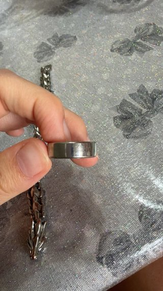 Bracciale e anello uomo argento