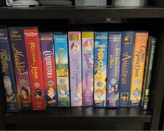 VHS Disney Aladdin, Hercules, Anastasia etc