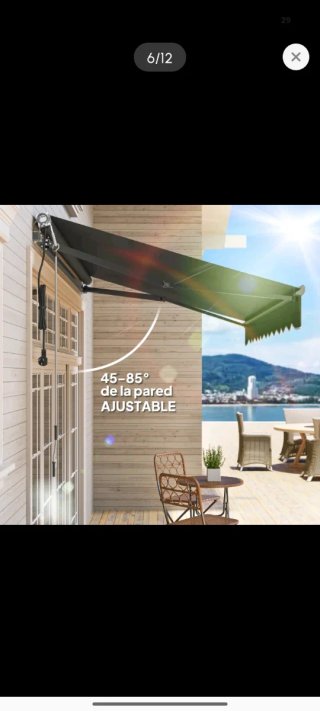 Toldo retráctil eléctrico 300cm