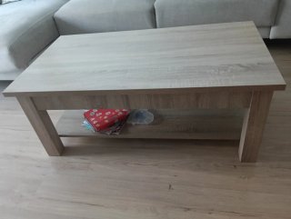Mesa de centro elevable madera