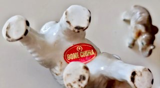 Vintage elefantes de porcelana Bone, años 70