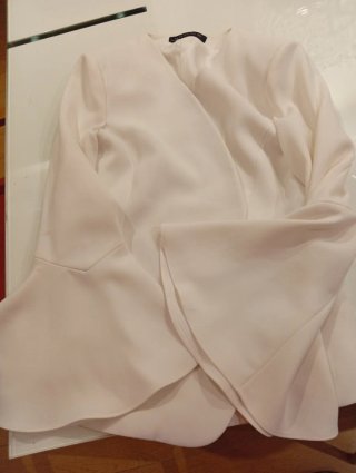Blazer Zara Blanco Mujer