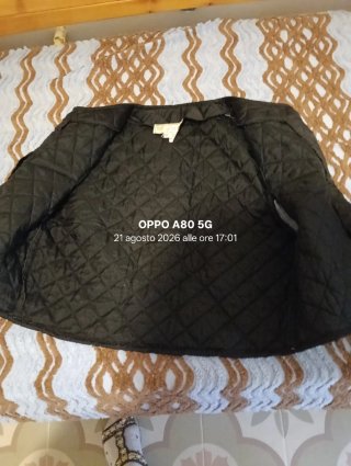 Gilet trapuntato nero taglia M