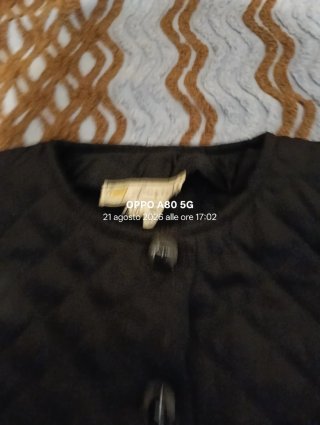 Gilet trapuntato nero taglia M
