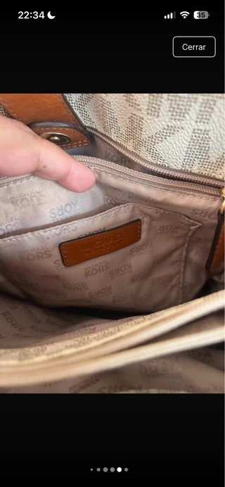 Bolso Michael Kors Beige y Marrón