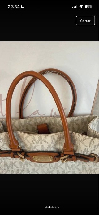 Bolso Michael Kors Beige y Marrón