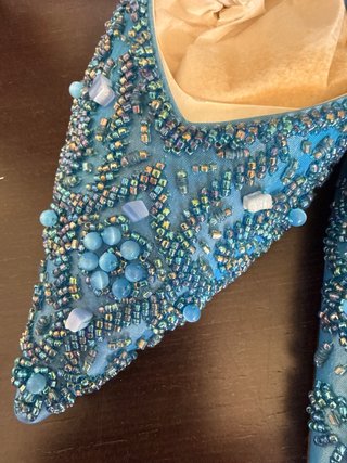 Menbur Zapatos y Bolso Fiesta Azul Joya