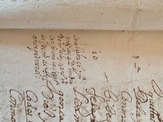 Documento manuscrito  1744.  Sello 2n.