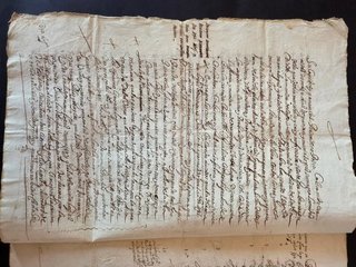 Documento manuscrito  1744.  Sello 2n.