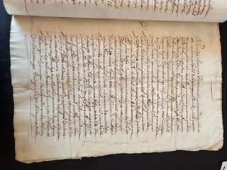 Documento manuscrito  1744.  Sello 2n.