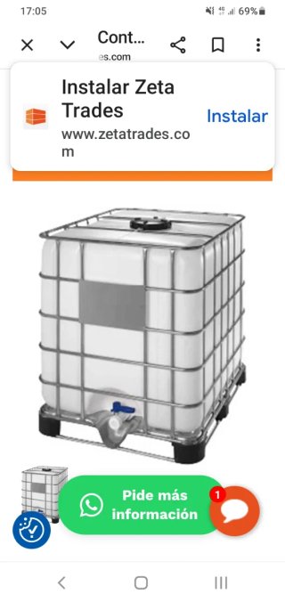 Contenedor de agua 1000L