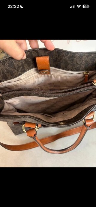 Bolso Michael Kors Marrón y Dorado