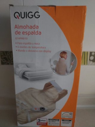 Almohada térmica QUIGG espalda y nuca