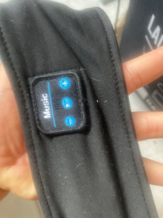 Antifaz Dormir Bluetooth Altavoz Negro