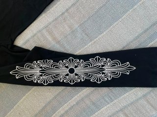 Camiseta Chrome Hearts manga larga negra
