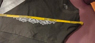 Camiseta Chrome Hearts manga larga negra