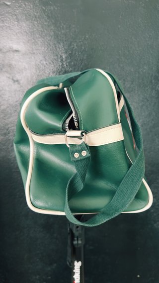 Bolso Vintage Pelé Verde/Blanco