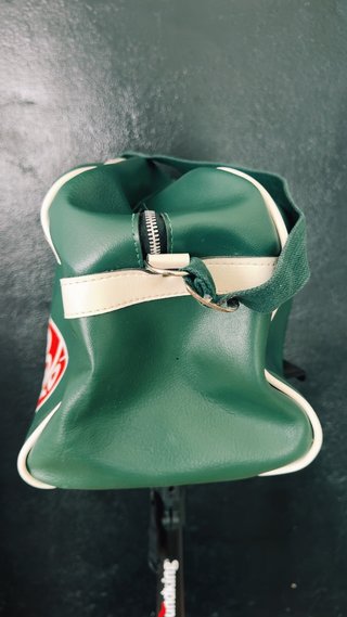 Bolso Vintage Pelé Verde/Blanco