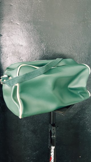 Bolso Vintage Pelé Verde/Blanco