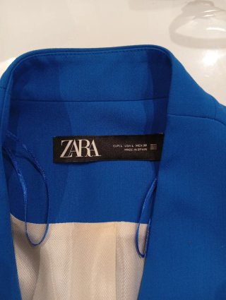 Chaqueta Zara azul mujer