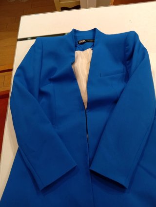 Chaqueta Zara azul mujer