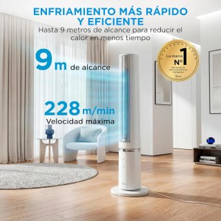 Ventilador Torre Midea con Mando a Distancia