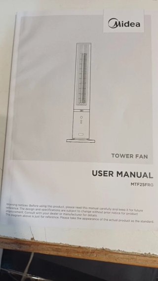 Ventilador Torre Midea con Mando a Distancia