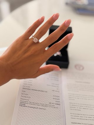 Anillo Diamante Oro Blanco